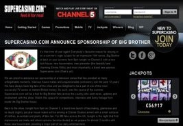 SuperCasino Sponsors Celebrity Big Brother 2013