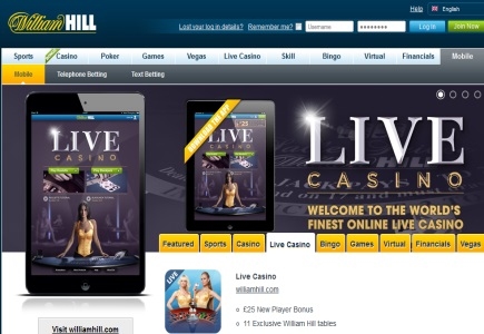 New Live Casino App from Will Hill