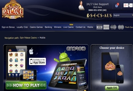 Spin Palace Mobile Casino Player Wins Mega Moolah Jackpot
