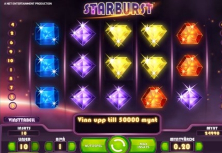 Player Wins €20,000 on Starburst Slot