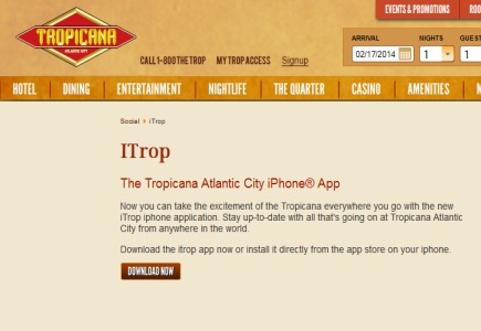 New Mobile App from Tropicana Atlantic Casino & Resort