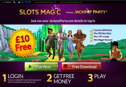 Jackpot Party Casino Acquired by SkillOnNet and Renamed Slots Magic