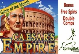 Caesar’s Empire: May’s Game of the Month at Springbok Casino