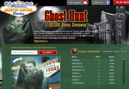 Jackpot Capital Casino Giving Away Halloween Treats