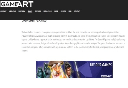 Coingaming.io Integrates GameART Content