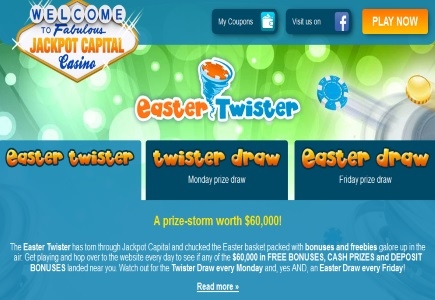 Jackpot Casino’s Easter Twister Bonus Event