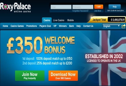 Roxy Palace Pays Out Major Millions Progressive Jackpot