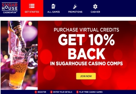 SugarHouse Casino Launches Casino4Fun Offer