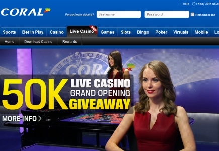 Playtech Launches New Live Casino for Coral