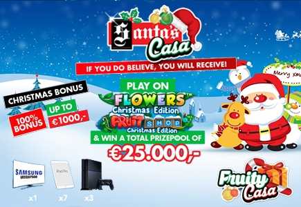 Christmas & New Year Promotions at Fruity Casa Casino