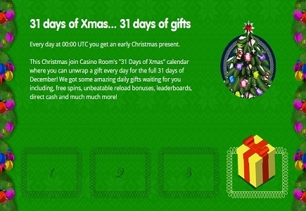 Open a New Gift Every Day with CasinoRoom’s 31 Days of Xmas