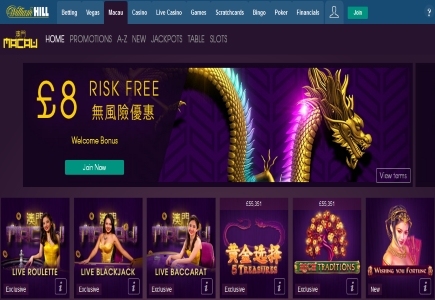 William Hill Appeals to Asian Online Punters with New Macau Casino