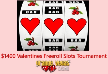 Grande Vegas Valentine’s Day Freeroll Offers a $1,400 Prize Pool