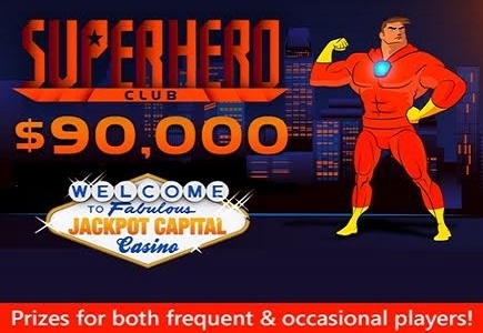 Jackpot Capital $90,000 Superhero Club Bonus Event