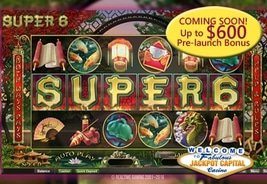 RTG’s Super 6 Slot Launches at Jackpot Capital
