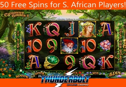 Thunderbolt Casino Brings RTG’s Enchanted Garden II to South African Players