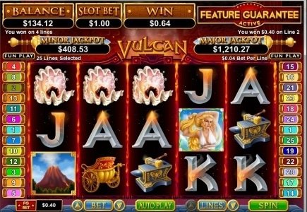 Jackpot Capital bringt neuen RTG Slot Vulcan an den Start