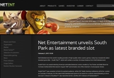 Neues Spiel von Net Entertainment mit Southpark Figuren