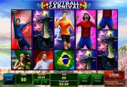 Neuer Spielautomat von Playtech: Football Carnival