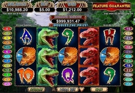 Megasaur ist der neueste Spielautomat im Jackpot Capital Casino