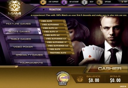 Neuling gewinnt 125.000 Dollar im Miami Club Casino