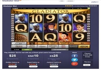 Gladiator ist der meistgespielte Automat bei LCB