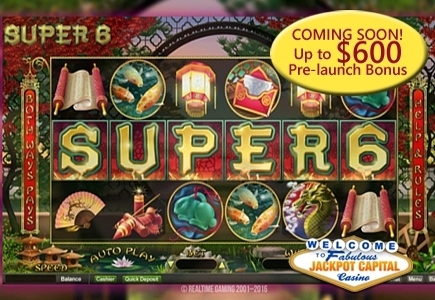 Jackpot Capital präsentiert den neuen RTG Automaten Super 6