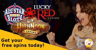 All Star Slots, High Noon and Lucky Red Casinos Free Chips are Up For Grabs in LCB Shop!