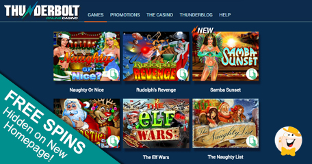 Thunderbolt Casino Unveils New Homepage 