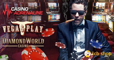 New Shop Items: Casino Adrenaline, Vegas Play & Diamond World Free Spins