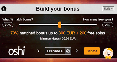 Build Your Bonus at Oshi