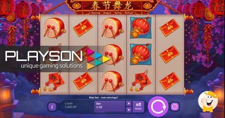 Neues Spiel "Dancing Dragon Spring Fest" von Playson