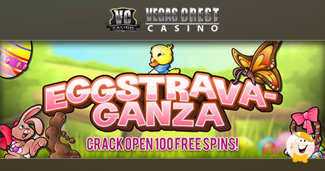 Claim Free Spins on Eggstrava-ganza Slot at Vegas Crest