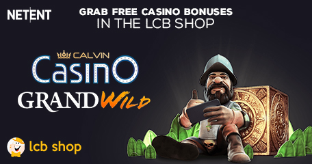 New Freebies in the Shop: Calvin and GrandWild Casinos