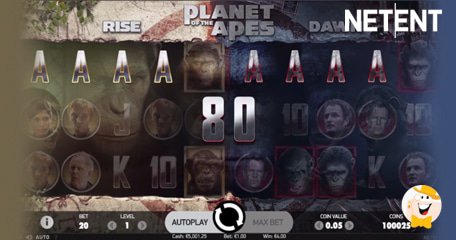 NetEnt Pubblica la slot Planet of the Apes a Schermo Diviso