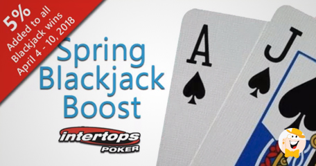 Seize 5% Spring Blackjack Boost At Intertops