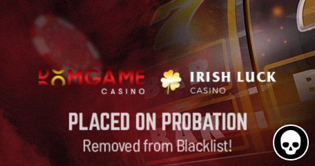 DomGame and Irish Luck Placed on Probation