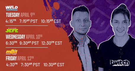 We gaan er deze week weer tegenaan met drie Livestreams!