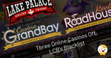 LCB Pone Sotto Osservazione Casino Grand Bay, Lake Palace e RoadHouse Reels