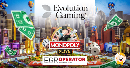 Evolution Gaming's Monopoly Live Named Game of the Year at EGR Operator Awards