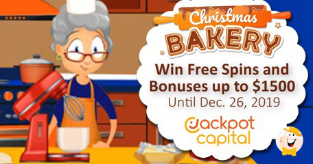 Jackpot Capital Opens Christmas Bakery With Extra Spins and Bonuses Up To $1500!