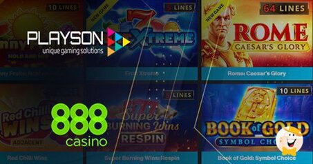 Playson Distribuisce la Gamma Completa di Slot con 888casino