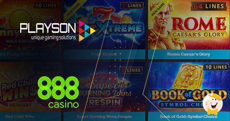 Playson Distribuisce la Gamma Completa di Slot con 888casino
