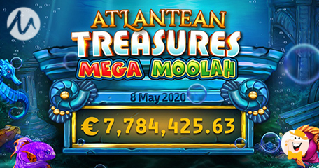Mega Moolah Progressive Jackpot Hits The €7.7 Million Mark On Atlantean Treasures