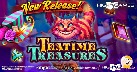 High 5 Games Reimagines Wonderland with Wild Train in Teatime Treasures!