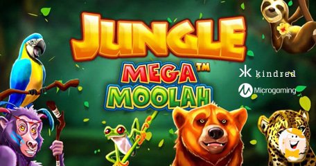 Microgaming Lancia Jungle Mega Moolah in Esclusiva con il Kindred Group