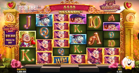 iSoftBet Enhances Twisted Tale Series with Queen of Wonderland Megaways Slot