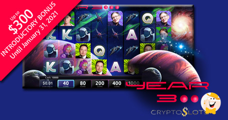 Cryptoslots Presents Year 3000 Slot Featuring Stephen Hawking and Elon Musk