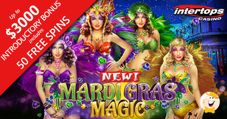 Intertops Casino Launches Margi Gras Magic Slot by RTG, Presents $150K Casino Bonus Contest