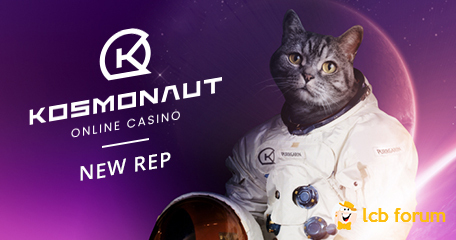 Ankunft des LCB Direct Casino Supports im Weltraum mit Kosmonaut Casino Vertreter